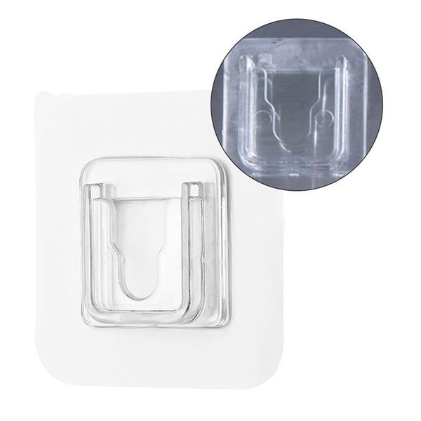 

hooks & rails ganchos de pared adhesivos doble cara, colgador transparente fuerte, ventosa