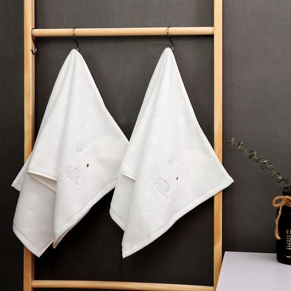 

towel crystallove pure cotton small fresh men women family bath wash soft absorbent cartoon blue pink set