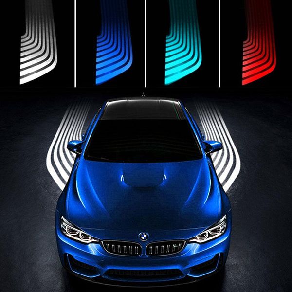 

interior&external lights car led welcome light side of the door warning lamp cool modification chassis projectio angel wings projection