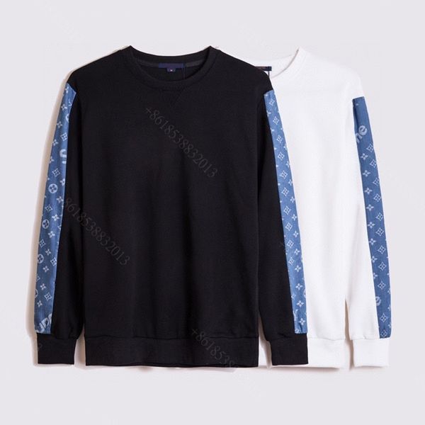 

autumn designer clothes men hoodie sweater louisclothes brand hoodies fleece couple casuall cotton hooded sweatshirts logo factory wholesale, Black