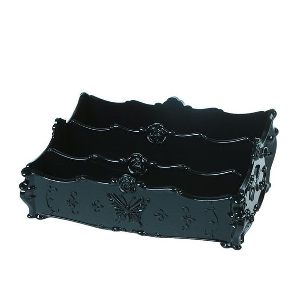 

bathroom storage & organization plastic makeup organizer deskbox living room home remote control container cosmetics case office finishi