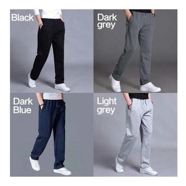 

men's pants cotton joggers men jogging sweatpants sportswear knit tracksuit sports trousers oversize wide leg clothing 5xl 2021 spring, Black
