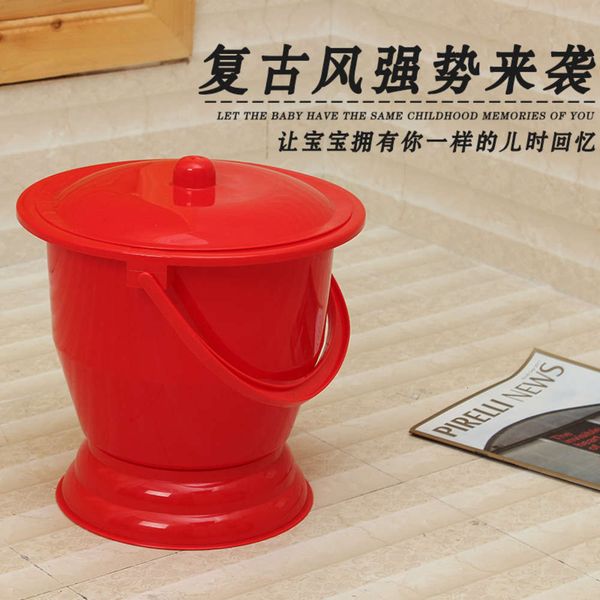 

8022 handle plastic spittoon children urinal toilet, Silver