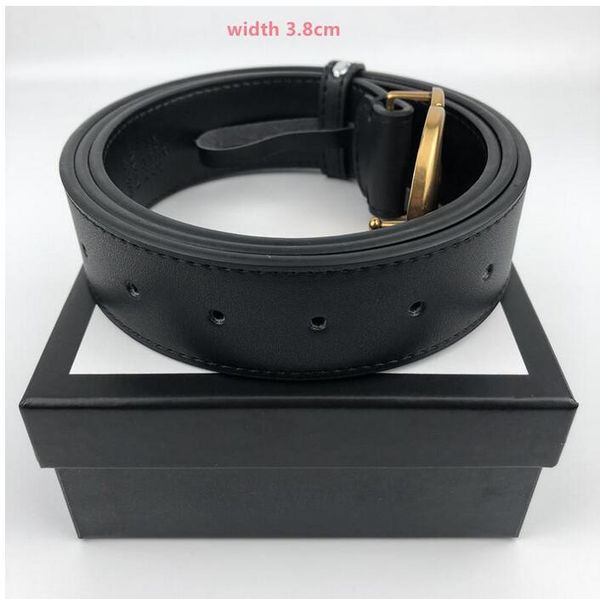 

2021 3.8-3.4-3.0-2.0cm men designer belt womens genuine leather for mens luxury belts and box, Black;brown