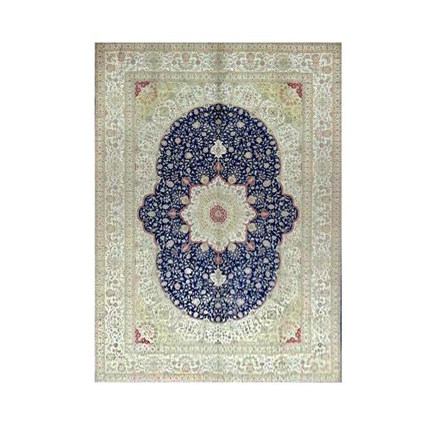 

carpets 305x427cm blue persian carpet hand weave royal silk rugs luxury villa area for living room
