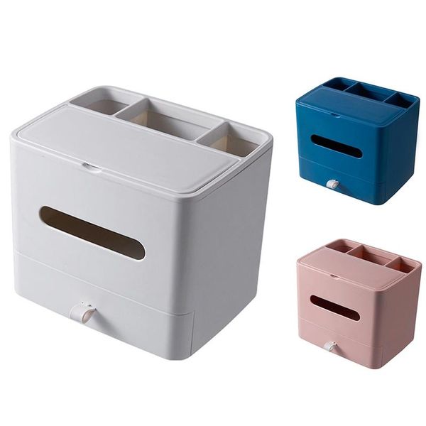 

tissue box home coffee table remote control storage with drawer boxes & napkins