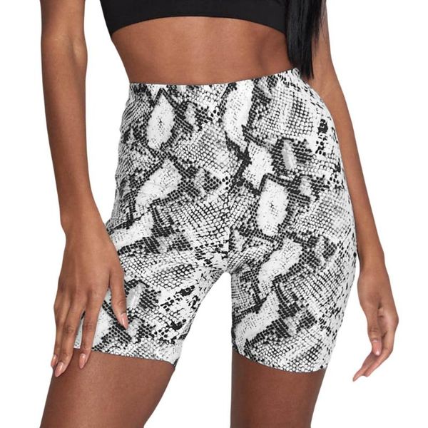 

yoga outfits ladies running fitness snake shorts high elasticity quick dry sports gym workout women 2021, White;red