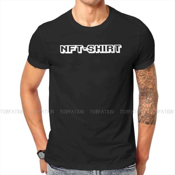 

men's t-shirts nft non fungible tokens tshirt for men nft-shirt soft leisure sweatshirts t shirt novelty trendy fluffy, White;black