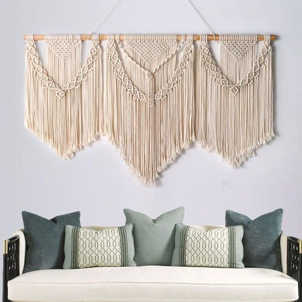 

tapestries fashion macrame boho background wall hanging hand-woven tapestry large