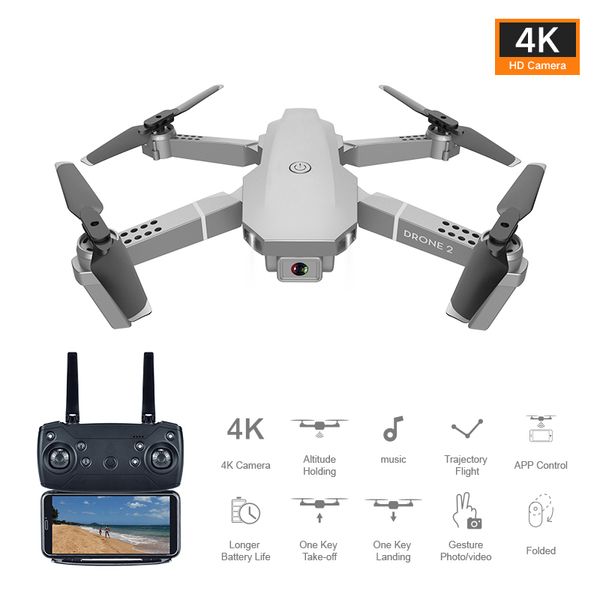 E68 Mini Drone Складная высота HOLD COMP HODCOPTER Дроны с HD Camera Live Video имеют розничную коробку