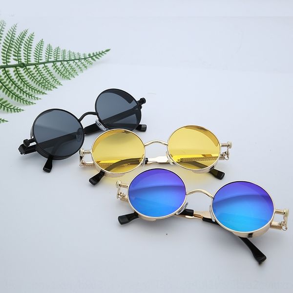 

8wC9 6nwjl Koreanfashion colorful personality eyeglass metal Outdoor Glasses outdoor sunshade round Sunglasses Koreanfashion colorful, White;black