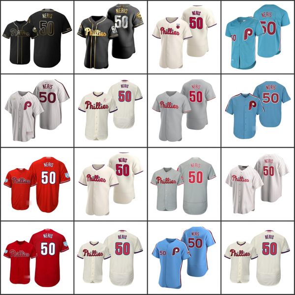 

philadelphia phillies men 50 hector neris women youthjerseys, Black;red