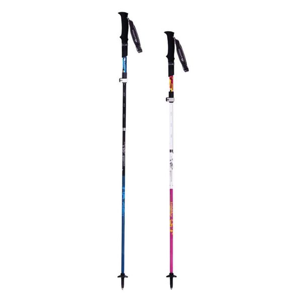

trekking poles 1pc ultralight carbon fiber 5 sections cane lock folding rod adjustable travel walking climbing pole alpenstock sticks