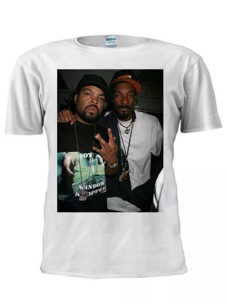 

Ice Cube and Snoop Dogg Hip Hop Legends Rap T-Shirt Tee Trendy Tshirt M698, Mainly pictures