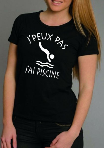 

womens t-shirt i cannot i pool, White;black