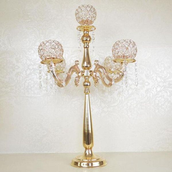 

wholesale decorative crystal ball pedestal aisle wedding flower stand party decoration