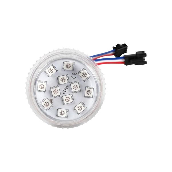 

modules 12v 45mm 12leds ucs1903 flat led pixel module light source addressable smd digital bulb waterproof amusement ride lamp
