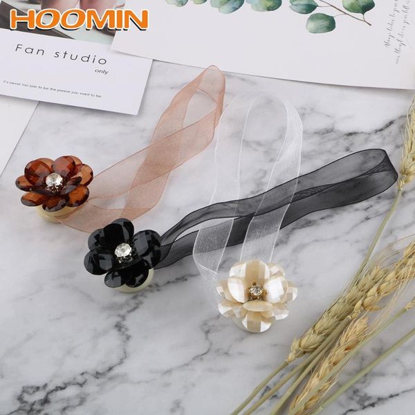 

other home decor hoomin curtain mesh strap 1 piece window curtains magnet buckle holder flower shape magnetic tieback