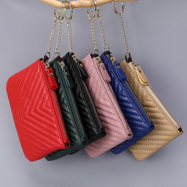 

designer bag 2021 wallet women zipper leather mall mall key bag mini heepkin coin luxury, Red;black