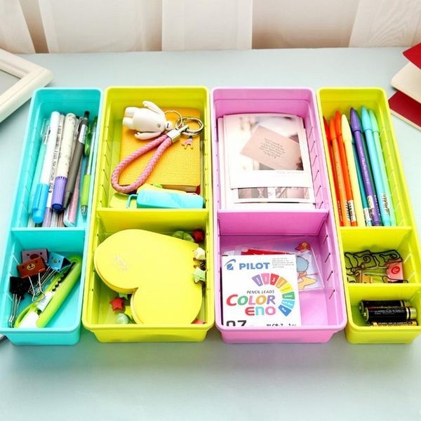 

storage boxes & bins hifuar 1pc adjustable drawer organizerdivider makeup tableware box creative office supply household kitchen board