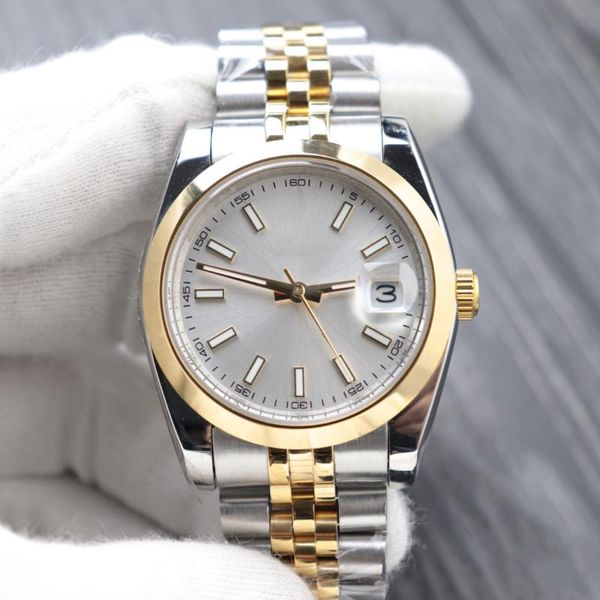 

wristwatches stainless steel sapphire watch women lady automatic mechanical diamond silver rose gold blue shell 36mm, Slivery;brown