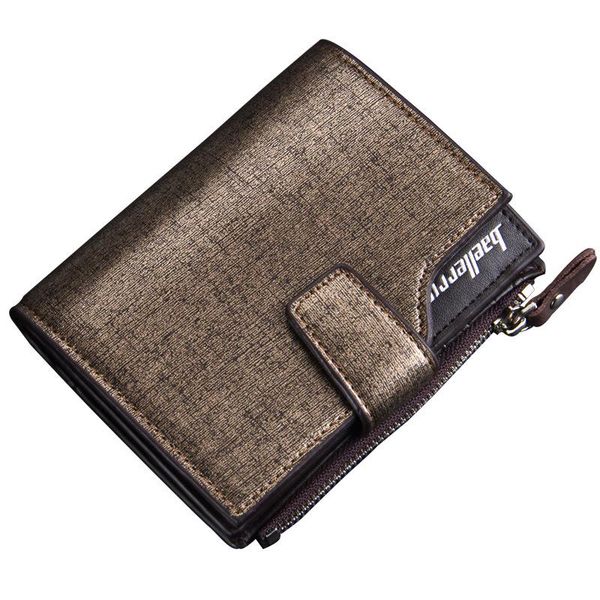 

mens multi-function wallet zipper pocket coin bags pu leather short purses classic money clip wb52 wallets, Red;black