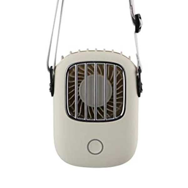 

electric fans usb mini handheld cooling hanging neck small fan lazy sports portable retro design wide angle wind