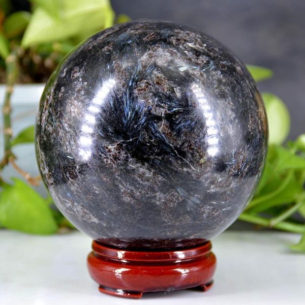 

natural astrophyllite quartz crystal"fireworks stone" ball healing stone home decoration exquisite gifts souvenirs gift decorative