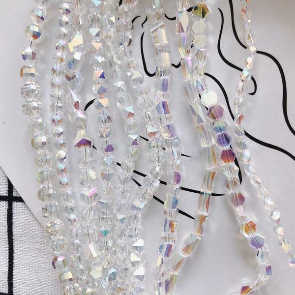 

other diy jewelry accessories symphony transparent white shaped straight hole beaded necklace bracelet material