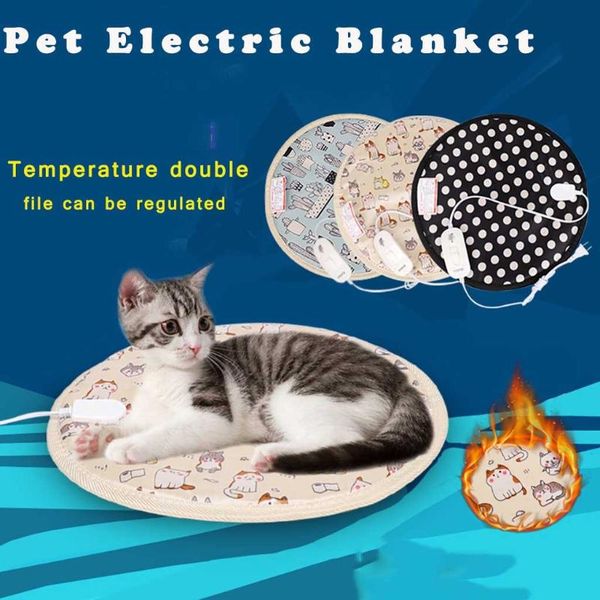 

pet heating pad cat mat waterproof pets heated bed adjustable dog winter beds for large dogs fashion kennels & pens