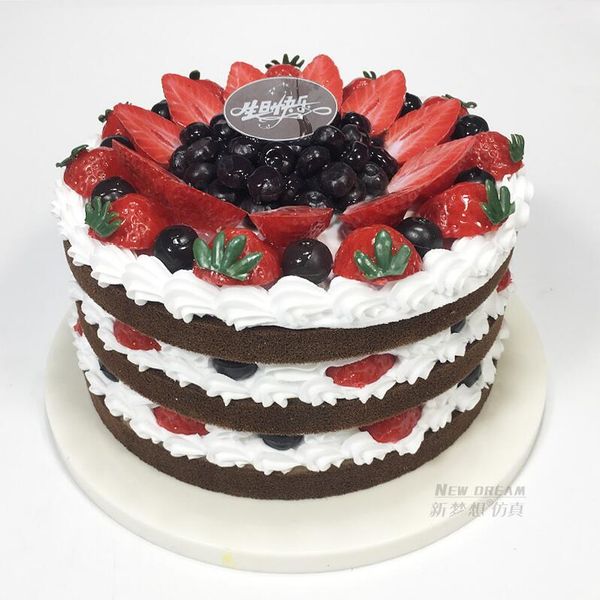 

baking moulds sandwich birthday cakes model simulation fruit mousse display window samples fake cake artificial decorations