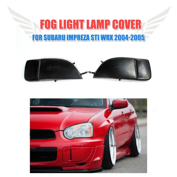 

wholesale-pu front bumper lamp cap fog light covers for subaru impreza wrx sti 2004-2005