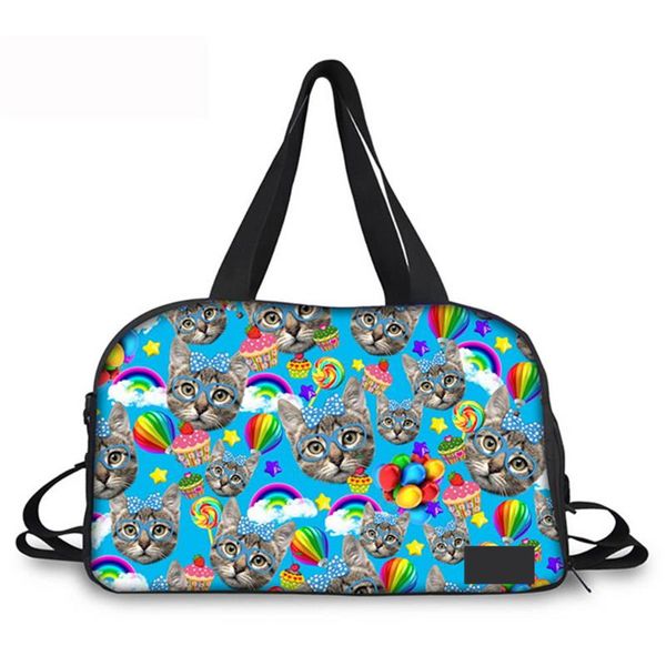 

duffel bags noisy designs 3d big mouth monkey and cat people printed tool bag travel for women carry on luggageweekend