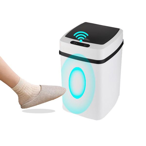 

waste bins smart sensor 12l trash can wireless large automatic household kitchen bathroom electric