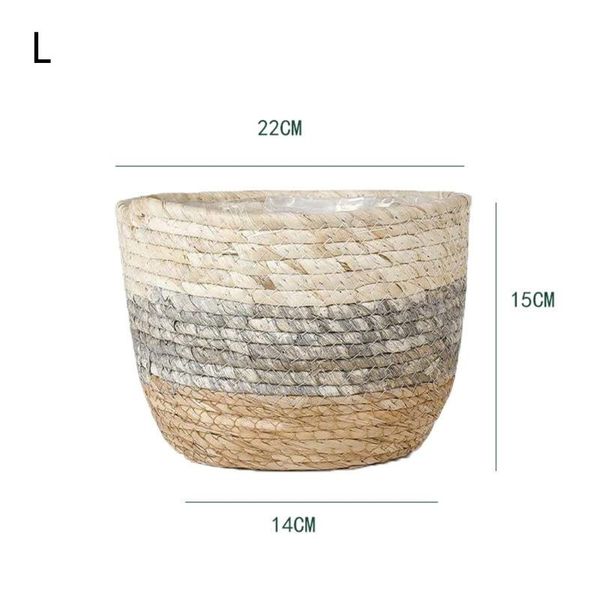 

lagringskorgar vÃ¤vd korg blommokruk seagrass rattan plant halmkrukor folding planter wic