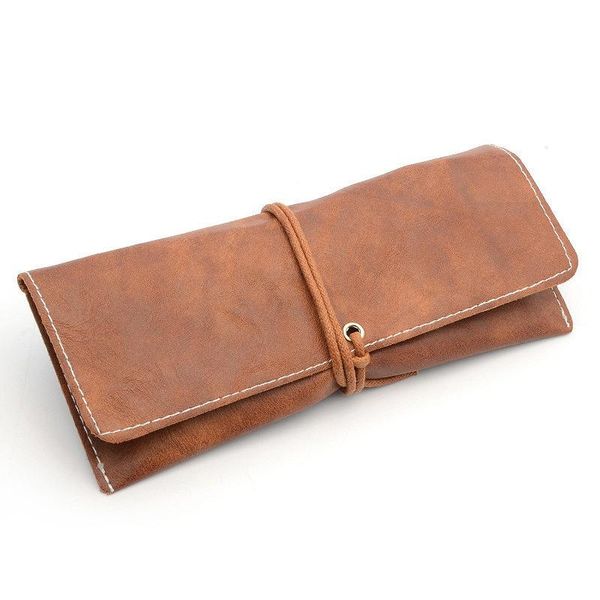 

other fashion accessories mimiyou grade leather spectacle cases for eyeglasses men women vintage waterproof sunglasses box bag protector, Silver