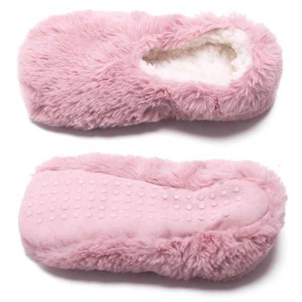 

slippers winter women's soft anti-slip warm shoes home indoor femme plush outdoor comfortable zapatos 20, Black