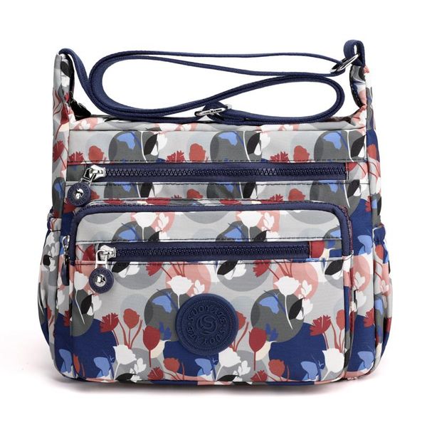 

evening bags fashion nylon shoulder bag for women 2021 large-capacity multi-pocket messenger short-distance travel wallet and handbag sac
