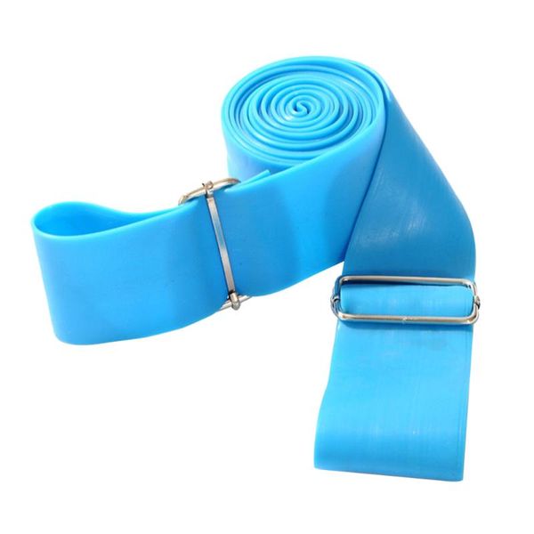 

strength training band physical resistance bands yoga elastic tension strap with 2 buckles for exercise fitness (blue)