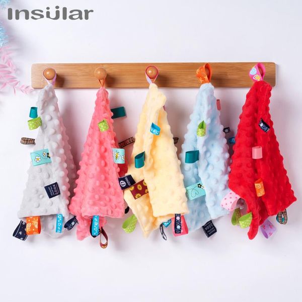 

towels & robes 25*25cm baby appease towel soft calm wipes blanket cute cartoon doll plush toys for
