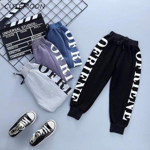 

trousers kids pants boys casual clothing cotton long children sport spring 4-8years, Blue