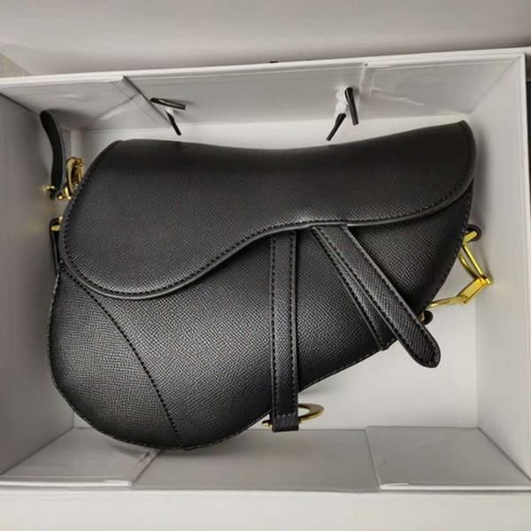 

luxury classic designer handbag leather women's shoulder bag saddle bag 2020 new fashion metal letter tote bag
