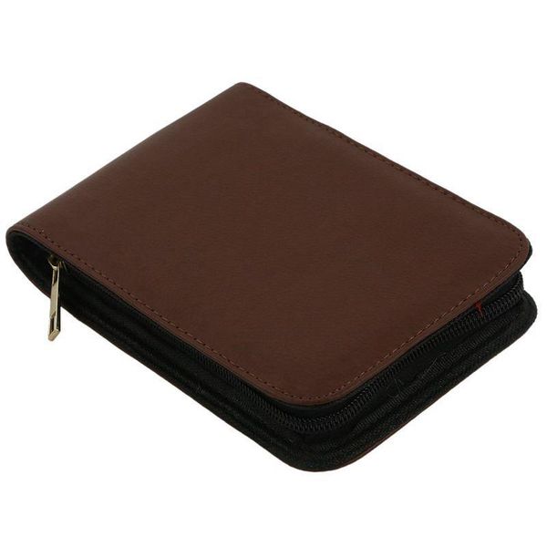 

pencil cases fountain pen roller brown leather binder case holder stationery for 12 pens