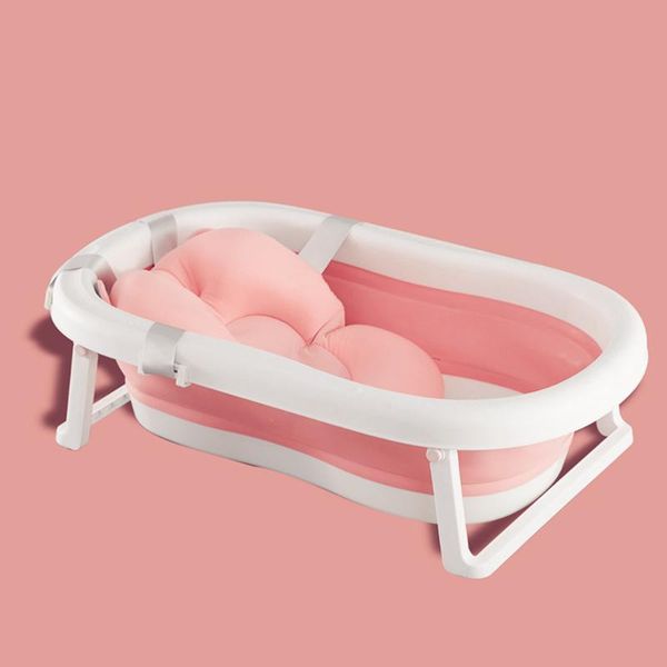 

bathing tubs & seats baby bath tub in portable folding large size anti-slip bottom non-toxic material children bathtub bucket