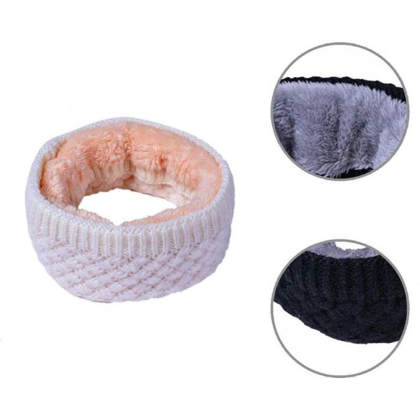 

scarves useful casual occasion wear knitted neck elastic knit thicker layer comfortable, Blue;gray