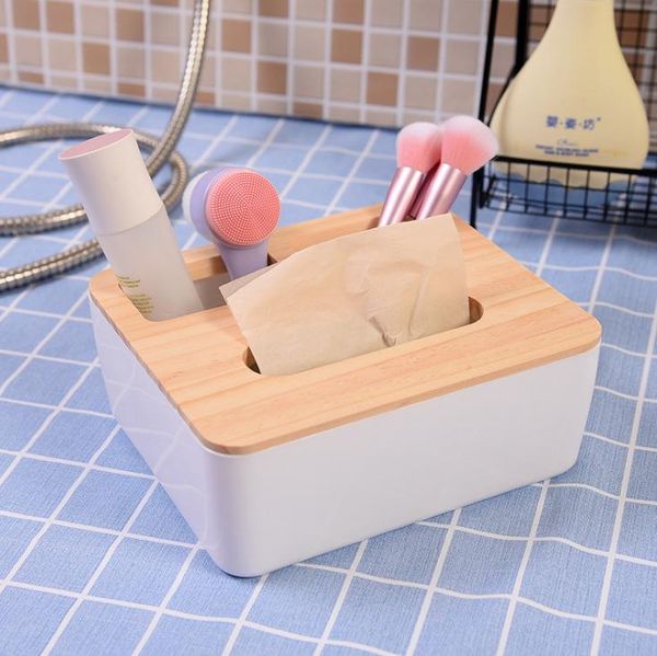 

toilet paper holders log tissue box multifunctional storage desktop