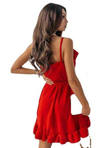 

casual dresses 2022 trade lace up strapls v-neck dresses, Black;gray
