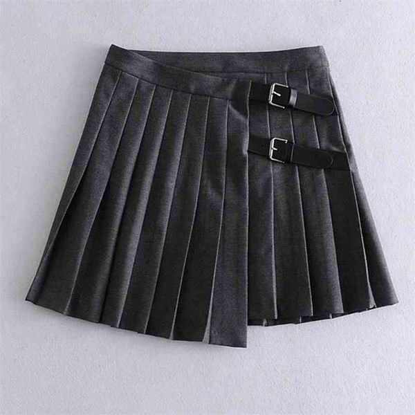 

tfmln summer women skirt high waist stitching student pleated s cute sweet girls dance mini 210422, Black