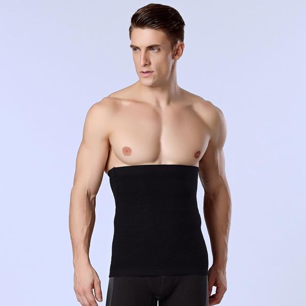 

support abdominal waist movement shaping abdomen belt plastic fat loss wicking men's corset, Black;gray