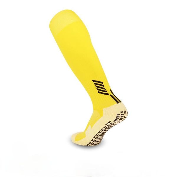 

sports socks antiskid football long tube glue point design breathable professional absorption, Black